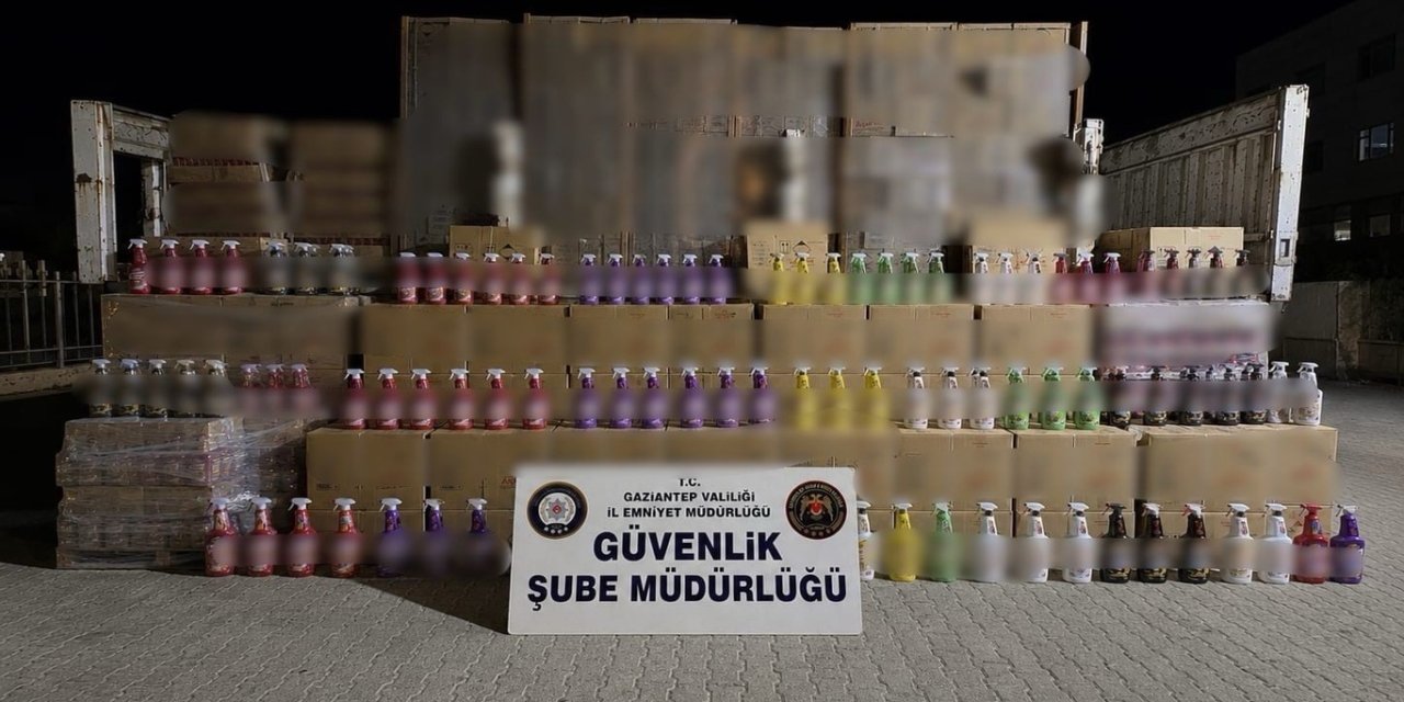 Gaziantep'te sahte temizlik ürünü ele geçirildi
