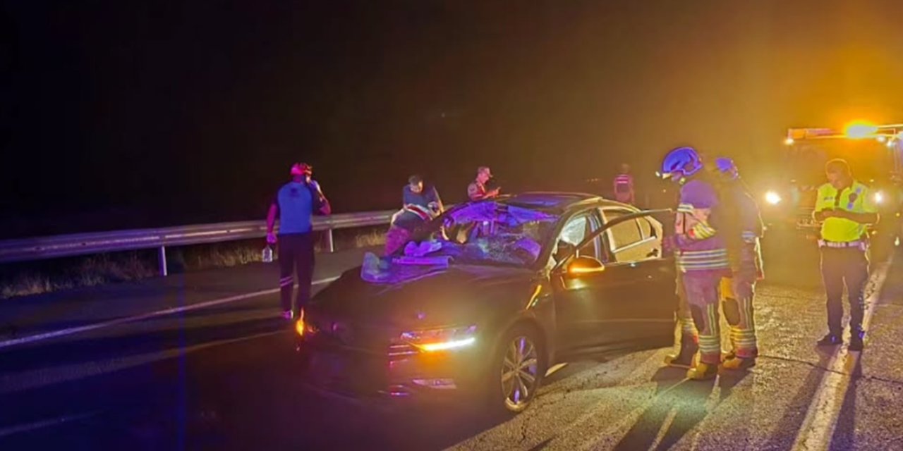 Bingöl-Elazığ kara yolu Kuruca mevkiinde kaza: 2 yaralı