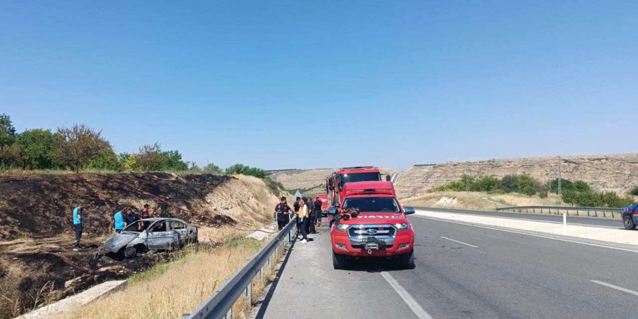 Malatya Akçadağ'da kaza yapan otomobil alev alarak yandı: 1 ölü, 1 ağır yaralı