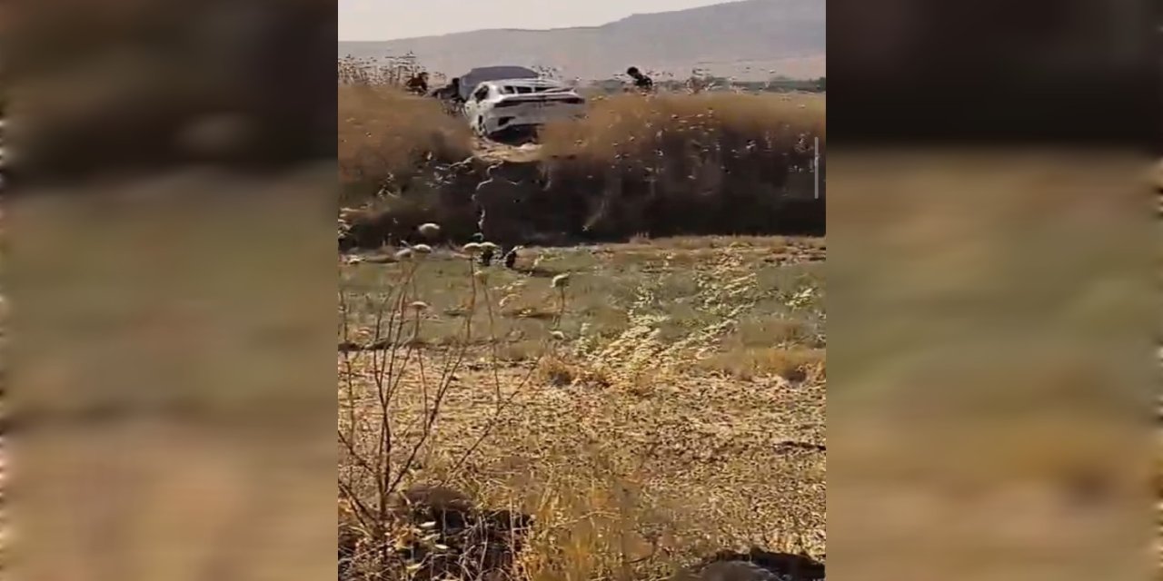 Mardin'in Nusaybin ilçesinde kontrolden çıkan otomobil tarlaya uçtu: 4 yaralı