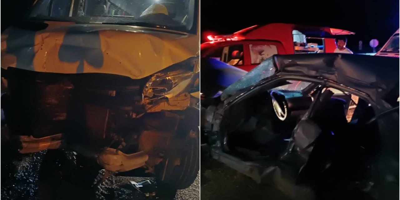 Malatya'da minibüs ile otomobil çarpıştı: Bir ölü