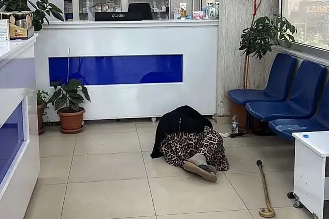 Kavurucu sıcaklar etkisini artırdı: Siirt'te ilaç almaya gelen yaşlı kadın eczanede uyuyakaldı