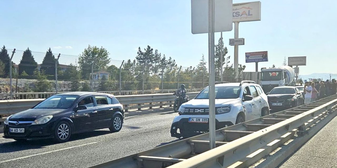Malatya'da zincirleme kaza: 1 yaralı