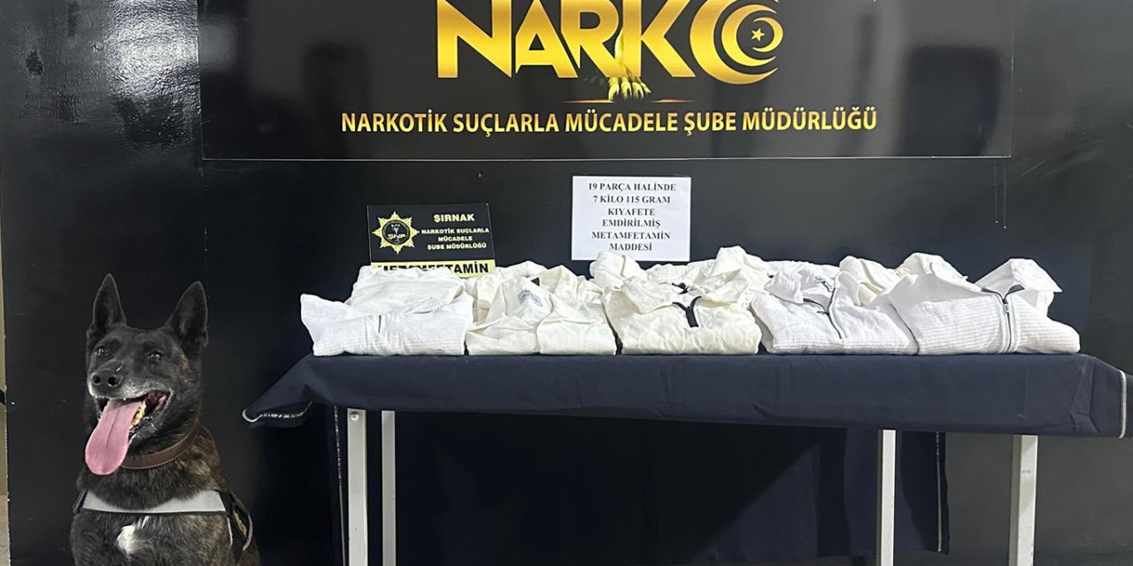 Şırnak'ta 7 kilogram uyuşturucu madde ele geçirildi