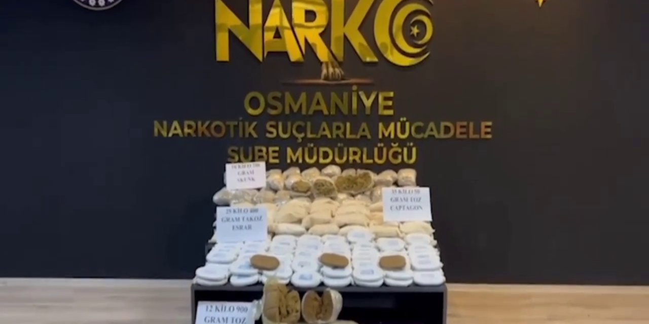 Gaziantep'te bir kamyonette 89 kilogram uyuşturucu ele geçirildi