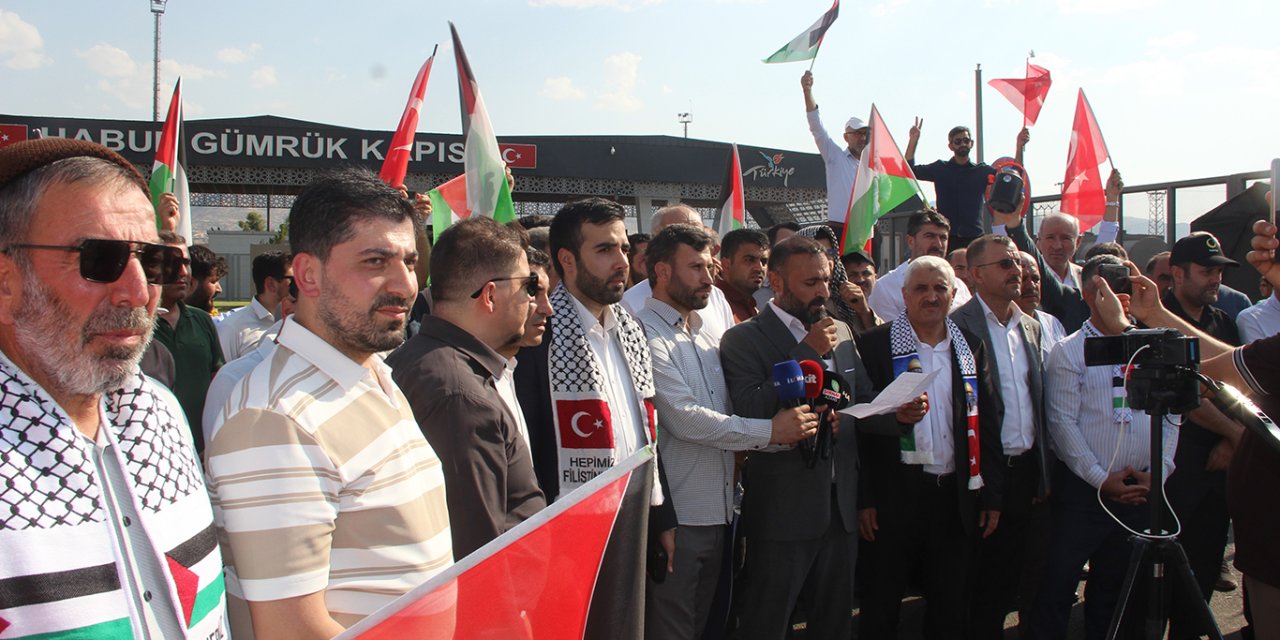 Filistin Konvoyunun Irak'ta bekletilmesine Şırnaklı STK'lardan tepki