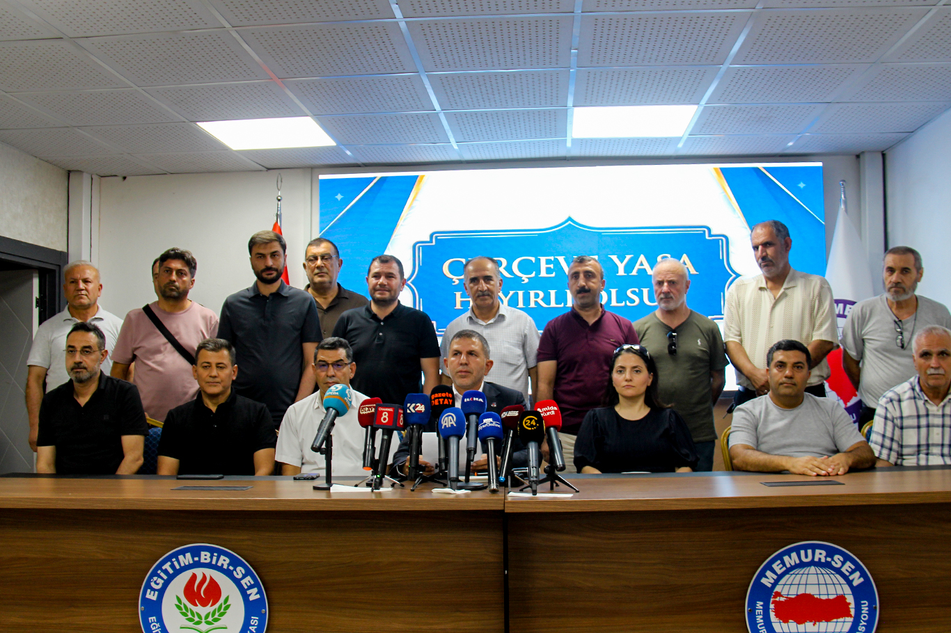 Diyarbakır ​​Memur-Sen’den Milli Dayanışma yasasına destek