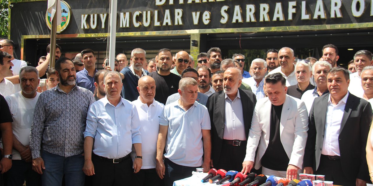 Diyarbakır kuyumcularından silahlı saldırıya tepki