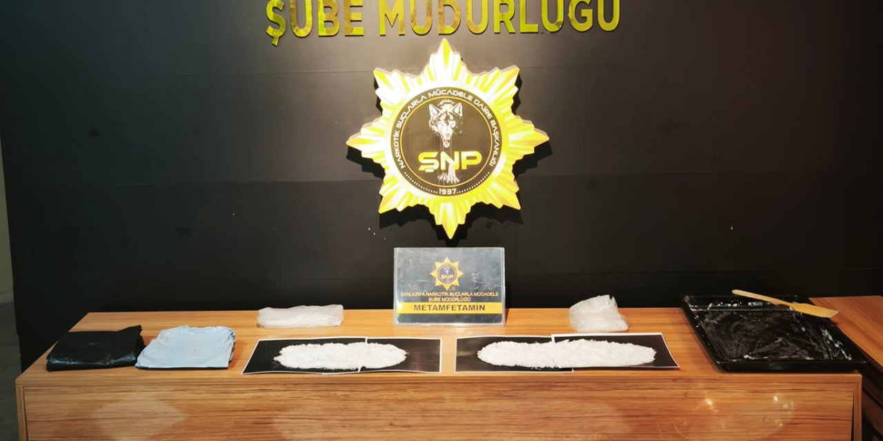 Şanlıurfa'da bir kilo 103 gram metamfetamin ele geçirildi