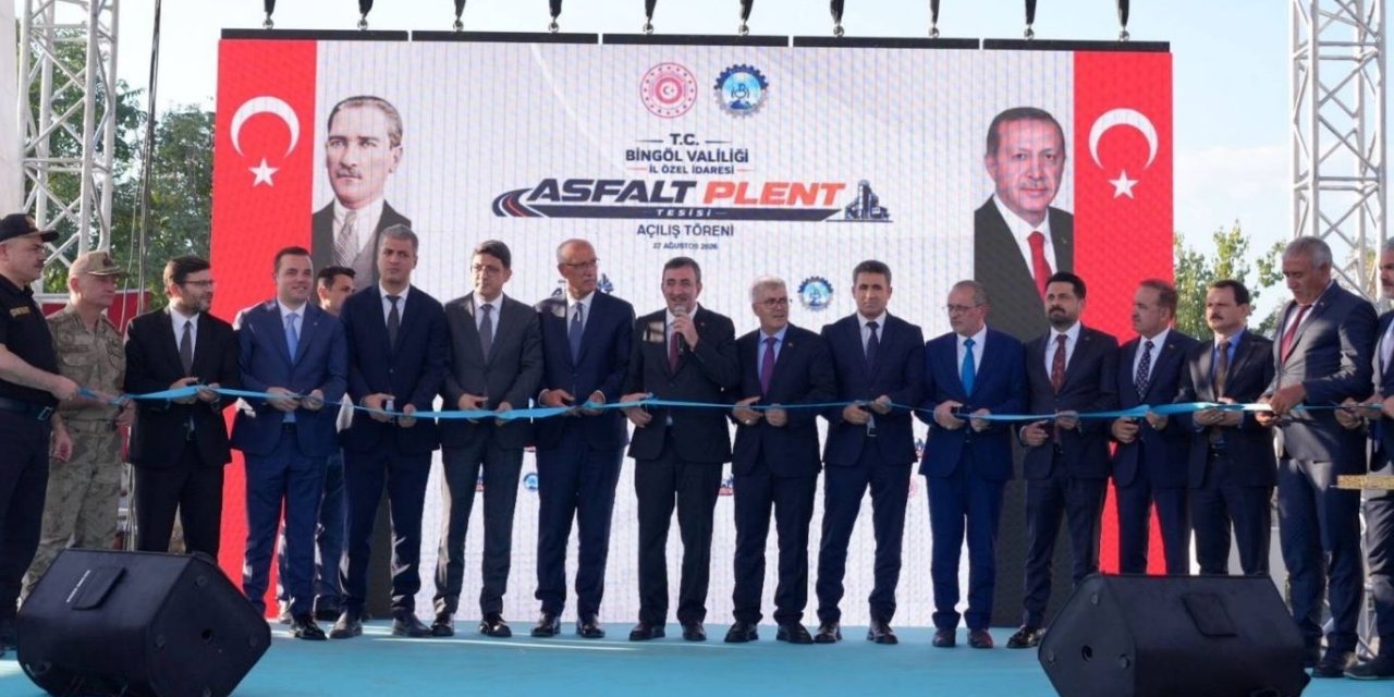 Cevdet Yılmaz, Bingöl'de Asfalt Plent Tesisi'nin açılışını yaptı