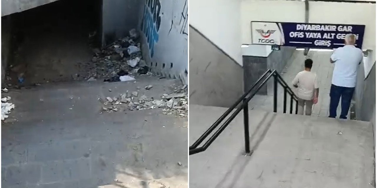 Diyarbakır’da iki yaya alt geçidi: Biri kaderine terk edildi, diğeri güven veriyor