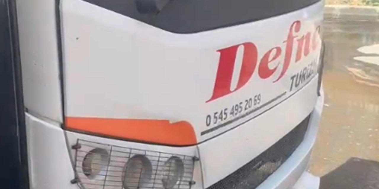 Batman'da otobüsün motorunda yangın çıktı