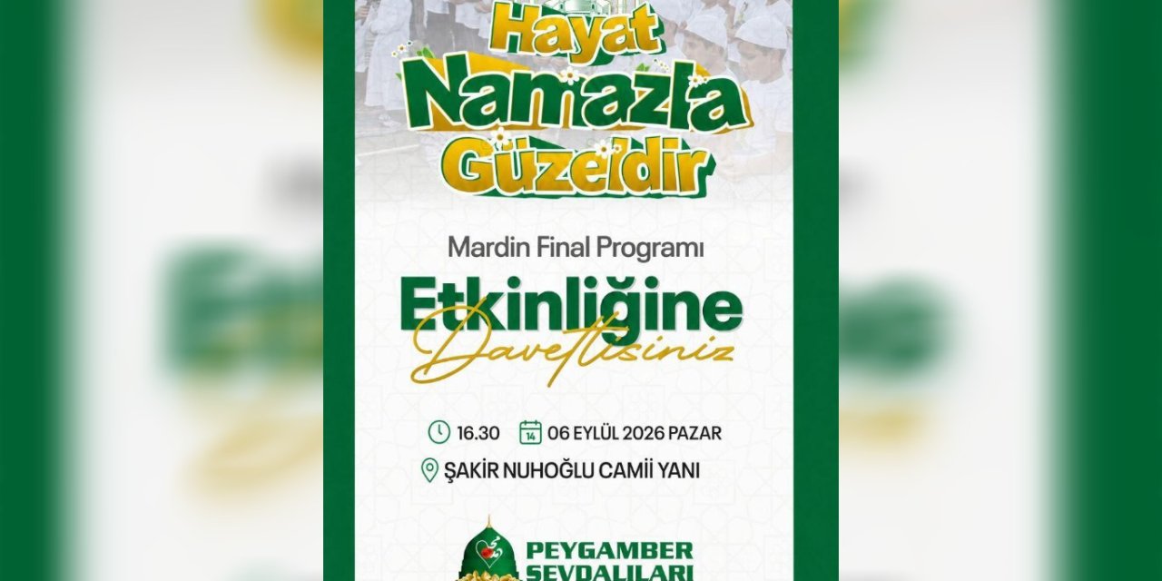 Mardin’de “Hayat namazla güzeldir” etkinliği düzenlenecek