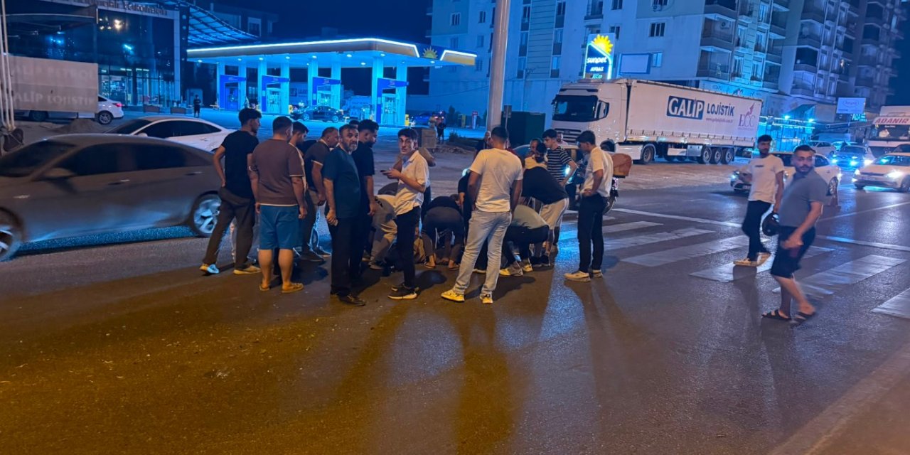 Mardin’de otomobil ile motosiklet çarpıştı: 1 yaralı
