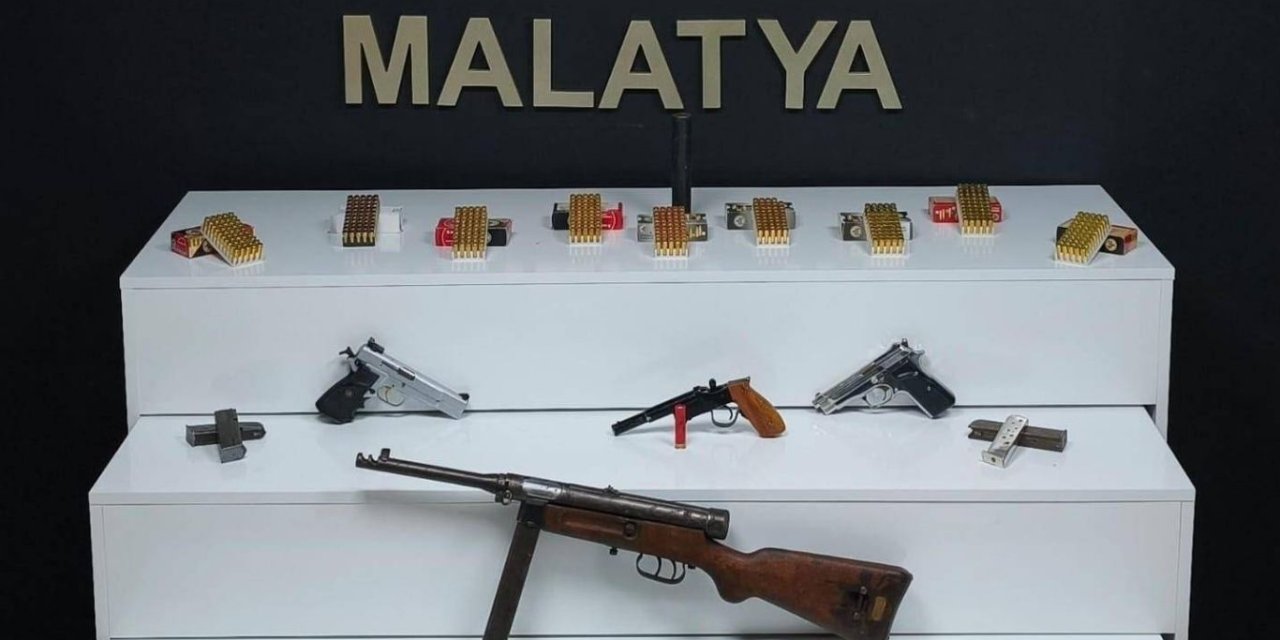 Malatya'da ruhsatsız silah operasyonu: 3 gözaltı