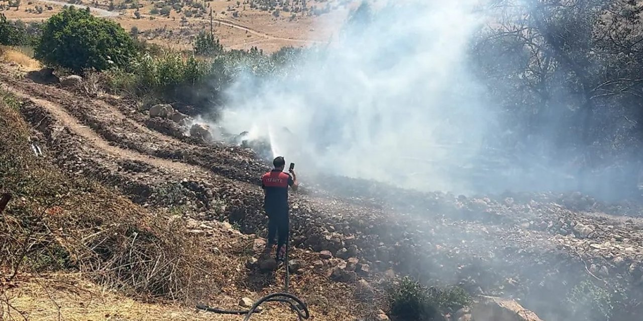 Siirt’in Eruh ilçesinde çıkan yangın yaklaşık 7 saat sonra söndürüldü