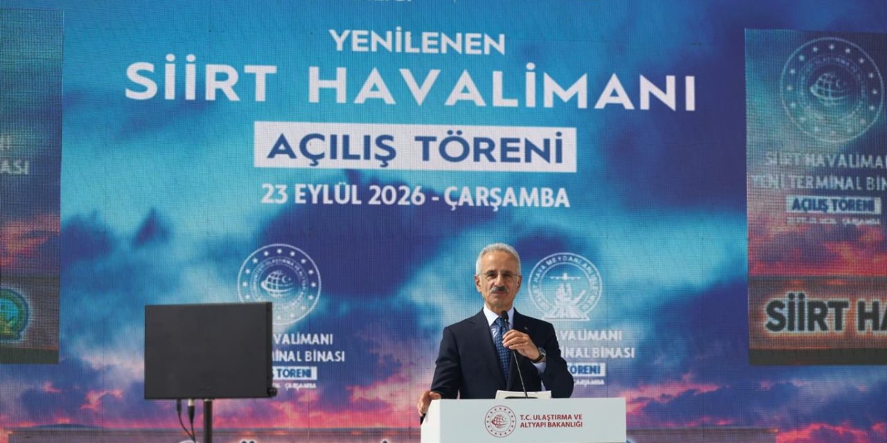 Siirt Havalimanı 250 bin yolcu kapasiteli oldu: Siirt demir yoluyla ulusal ağa bağlanacak