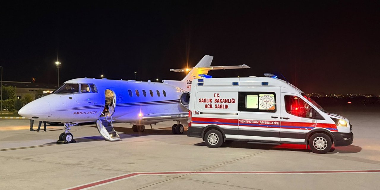 Batman'da 50 günlük Eylül bebek için ambulans uçak havalandı
