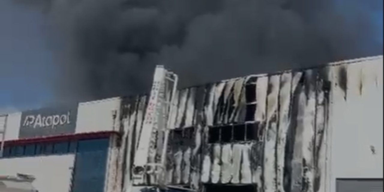 Mersin'de fabrika yangını