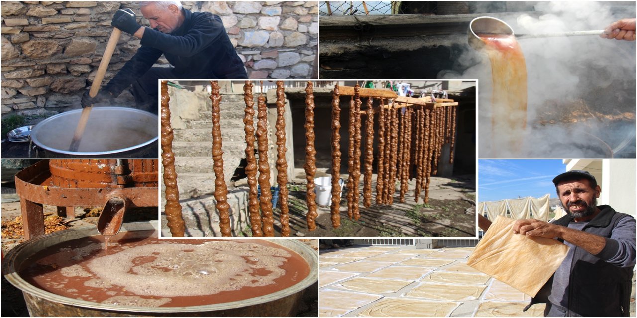 Diyarbakır'da asrlık geleneği sürdürüyorlar: pestil, sucuk, kesme, pekmez...
