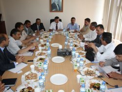 Hamur'da ilçe milli eğitim müdürleri toplantısı yapıldı