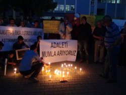 Bingöl'deki istismar mum yakılarak protesto edildi