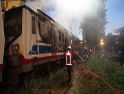 Haydarpaşa Garı'nda vagon yangını
