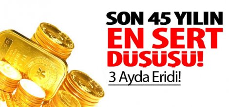 Altında 45 Yılın Sert Düşüşü