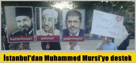 İstanbul'dan Muhammed Mursi'ye destek
