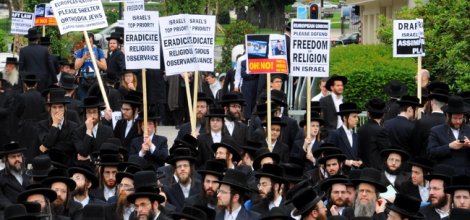 Ortodoks Yahudiler İsrail'i protesto etti