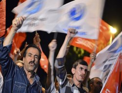 İstanbul'da Mısır'daki darbe protestosu