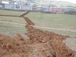 99 kilometrelik boru döşeme çalışması başladı