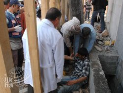 İnşaat İşçisi Üçüncü Kattan Yere Çakıldı