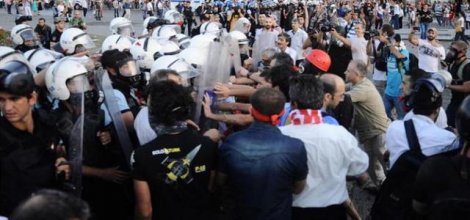Taksim'de polis müdahale etti