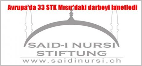 Avrupa'da 33 STK Mısır'daki darbeyi lanetledi