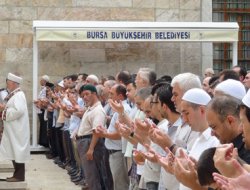 Bursa'da gıyabi cenaze namazı