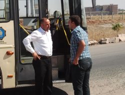 Belediye şoföründen muhabirimize zorbalık