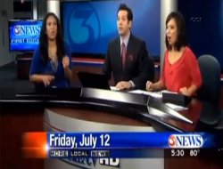 Canlı yayında patlama