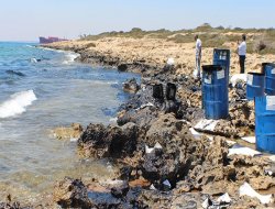 100 ton yakıt denize boşaldı