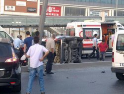 Kontrolden çıkan kamyonet takla attı: 1 ölü