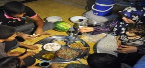 Suriye Mülteci kamplarında ramazan