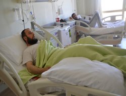 Suriyeli yaralı Viranşehir'e getirildi