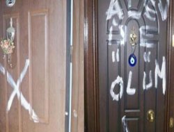 ‘Alevilere ölüm’ yazan 2 kişi gözaltında