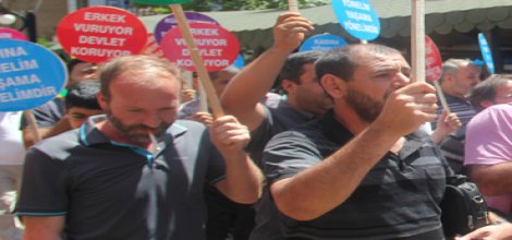 BDP yanlıları Eski BDP'li tecavüzcü başkanı protesto etti!