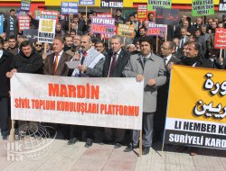 Suriye Katliamları Mardin'de 5 Dilde Kınandı