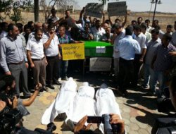 Ceylanpınar'da kefenli eylem