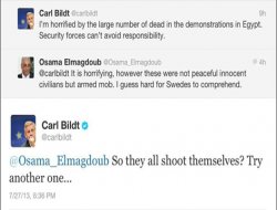 İsveçli Bakan'dan Mısırlı Büyükelçi'ye tokat gibi cevap