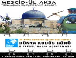 Dünya Kudüs Günü etkinliğine davet