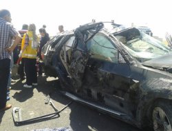 Bayram tatiline gelirken kaza yaptılar: 1 ölü 5 yaralı