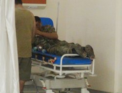 Askeri mühimmatın bulunduğu alanda yangın